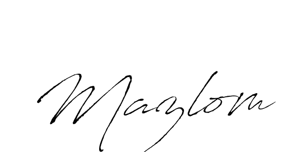 Make a beautiful signature design for name Mazlom. Use this online signature maker to create a handwritten signature for free. Mazlom signature style 6 images and pictures png