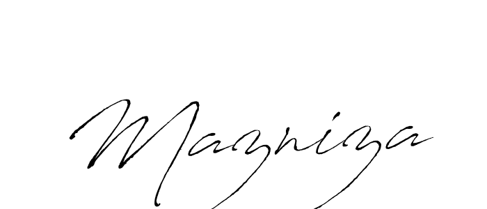 Here are the top 10 professional signature styles for the name Mazniza. These are the best autograph styles you can use for your name. Mazniza signature style 6 images and pictures png
