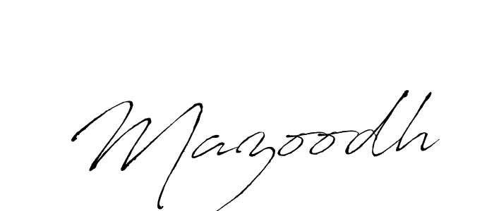 Design your own signature with our free online signature maker. With this signature software, you can create a handwritten (Antro_Vectra) signature for name Mazoodh. Mazoodh signature style 6 images and pictures png