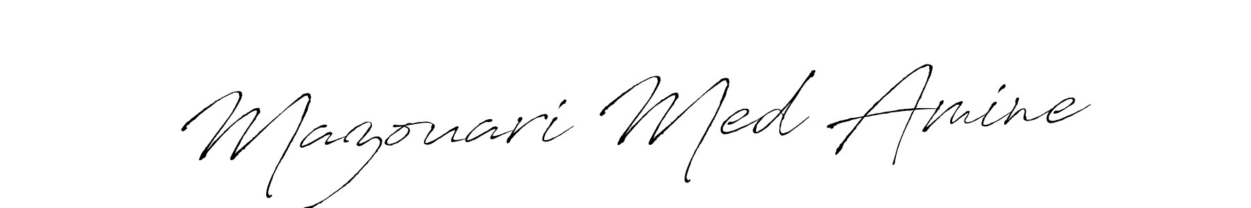 Design your own signature with our free online signature maker. With this signature software, you can create a handwritten (Antro_Vectra) signature for name Mazouari Med Amine. Mazouari Med Amine signature style 6 images and pictures png