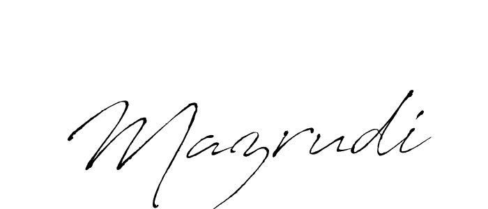 Also You can easily find your signature by using the search form. We will create Mazrudi name handwritten signature images for you free of cost using Antro_Vectra sign style. Mazrudi signature style 6 images and pictures png