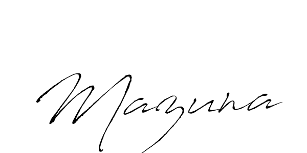 Also we have Mazuna name is the best signature style. Create professional handwritten signature collection using Antro_Vectra autograph style. Mazuna signature style 6 images and pictures png