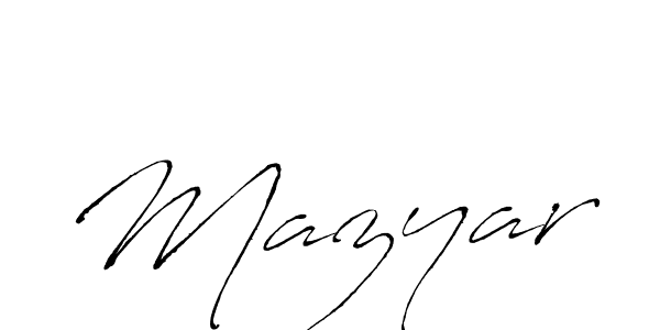 Make a beautiful signature design for name Mazyar. Use this online signature maker to create a handwritten signature for free. Mazyar signature style 6 images and pictures png