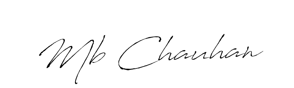 How to make Mb Chauhan signature? Antro_Vectra is a professional autograph style. Create handwritten signature for Mb Chauhan name. Mb Chauhan signature style 6 images and pictures png