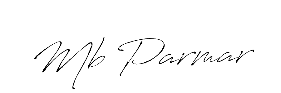 Mb Parmar stylish signature style. Best Handwritten Sign (Antro_Vectra) for my name. Handwritten Signature Collection Ideas for my name Mb Parmar. Mb Parmar signature style 6 images and pictures png