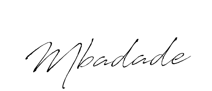 Use a signature maker to create a handwritten signature online. With this signature software, you can design (Antro_Vectra) your own signature for name Mbadade. Mbadade signature style 6 images and pictures png