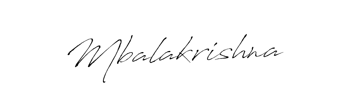 Mbalakrishna stylish signature style. Best Handwritten Sign (Antro_Vectra) for my name. Handwritten Signature Collection Ideas for my name Mbalakrishna. Mbalakrishna signature style 6 images and pictures png