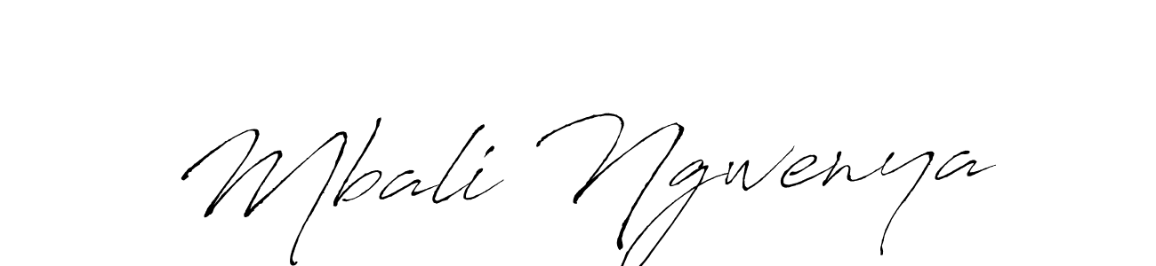 How to make Mbali Ngwenya name signature. Use Antro_Vectra style for creating short signs online. This is the latest handwritten sign. Mbali Ngwenya signature style 6 images and pictures png