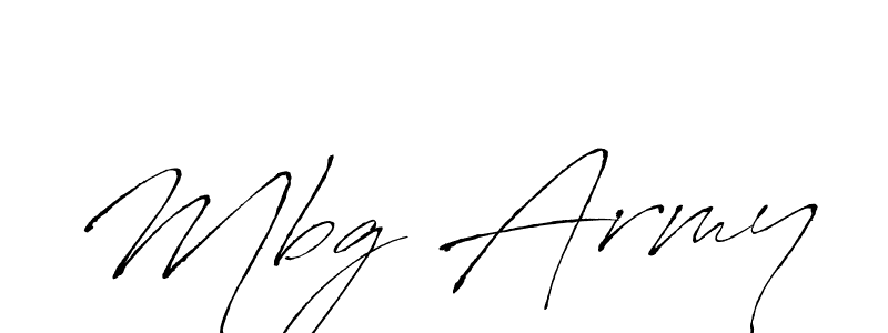 Also we have Mbg Army name is the best signature style. Create professional handwritten signature collection using Antro_Vectra autograph style. Mbg Army signature style 6 images and pictures png