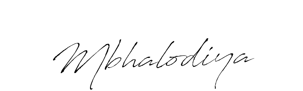 Make a beautiful signature design for name Mbhalodiya. With this signature (Antro_Vectra) style, you can create a handwritten signature for free. Mbhalodiya signature style 6 images and pictures png