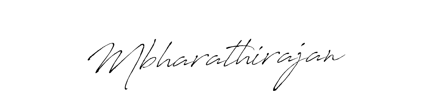 Make a beautiful signature design for name Mbharathirajan. With this signature (Antro_Vectra) style, you can create a handwritten signature for free. Mbharathirajan signature style 6 images and pictures png