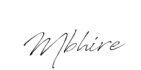 Make a beautiful signature design for name Mbhire. With this signature (Antro_Vectra) style, you can create a handwritten signature for free. Mbhire signature style 6 images and pictures png