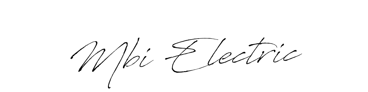 Create a beautiful signature design for name Mbi Electric. With this signature (Antro_Vectra) fonts, you can make a handwritten signature for free. Mbi Electric signature style 6 images and pictures png