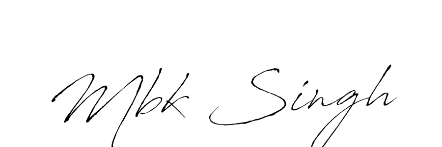 Also You can easily find your signature by using the search form. We will create Mbk Singh name handwritten signature images for you free of cost using Antro_Vectra sign style. Mbk Singh signature style 6 images and pictures png