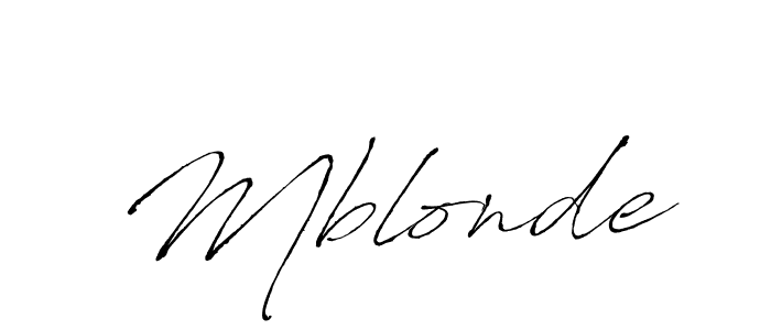 Antro_Vectra is a professional signature style that is perfect for those who want to add a touch of class to their signature. It is also a great choice for those who want to make their signature more unique. Get Mblonde name to fancy signature for free. Mblonde signature style 6 images and pictures png