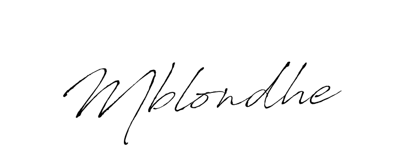 How to make Mblondhe name signature. Use Antro_Vectra style for creating short signs online. This is the latest handwritten sign. Mblondhe signature style 6 images and pictures png