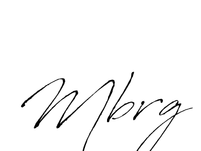 Make a beautiful signature design for name Mbrg. With this signature (Antro_Vectra) style, you can create a handwritten signature for free. Mbrg signature style 6 images and pictures png