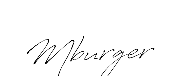 How to make Mburger signature? Antro_Vectra is a professional autograph style. Create handwritten signature for Mburger name. Mburger signature style 6 images and pictures png