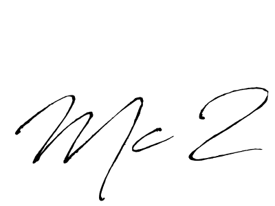 Create a beautiful signature design for name Mc 2. With this signature (Antro_Vectra) fonts, you can make a handwritten signature for free. Mc 2 signature style 6 images and pictures png