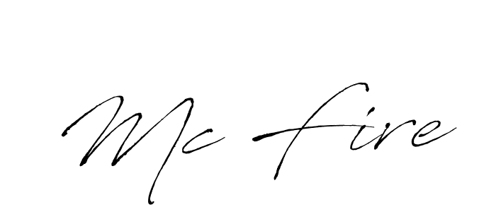 Also we have Mc Fire name is the best signature style. Create professional handwritten signature collection using Antro_Vectra autograph style. Mc Fire signature style 6 images and pictures png