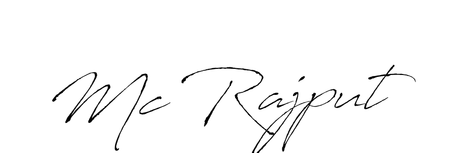 Design your own signature with our free online signature maker. With this signature software, you can create a handwritten (Antro_Vectra) signature for name Mc Rajput. Mc Rajput signature style 6 images and pictures png