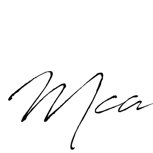 Use a signature maker to create a handwritten signature online. With this signature software, you can design (Antro_Vectra) your own signature for name Mca. Mca signature style 6 images and pictures png