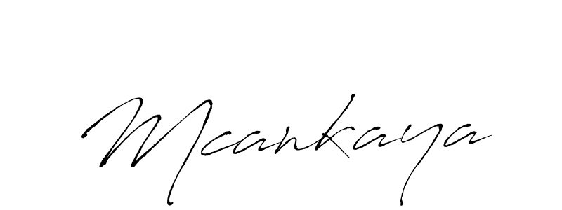 How to make Mcankaya signature? Antro_Vectra is a professional autograph style. Create handwritten signature for Mcankaya name. Mcankaya signature style 6 images and pictures png