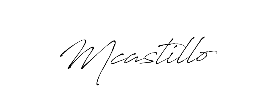 Use a signature maker to create a handwritten signature online. With this signature software, you can design (Antro_Vectra) your own signature for name Mcastillo. Mcastillo signature style 6 images and pictures png