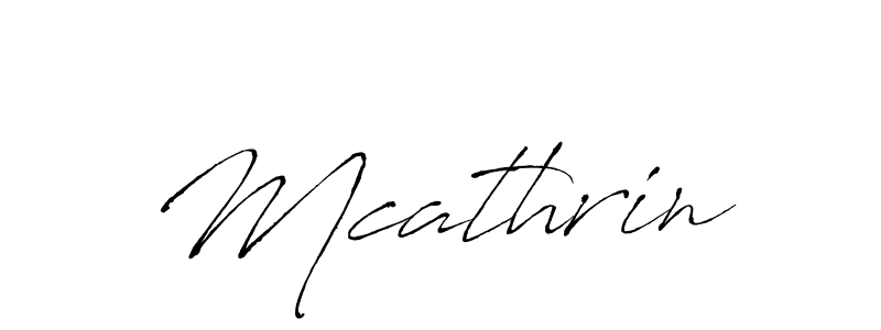 Make a beautiful signature design for name Mcathrin. With this signature (Antro_Vectra) style, you can create a handwritten signature for free. Mcathrin signature style 6 images and pictures png