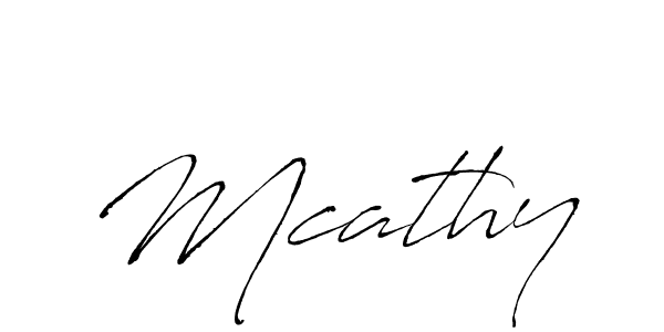 Mcathy stylish signature style. Best Handwritten Sign (Antro_Vectra) for my name. Handwritten Signature Collection Ideas for my name Mcathy. Mcathy signature style 6 images and pictures png
