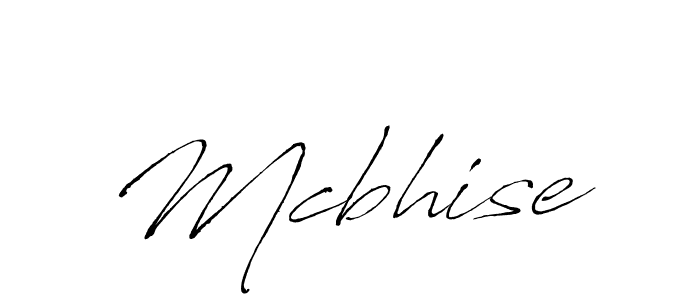 Create a beautiful signature design for name Mcbhise. With this signature (Antro_Vectra) fonts, you can make a handwritten signature for free. Mcbhise signature style 6 images and pictures png