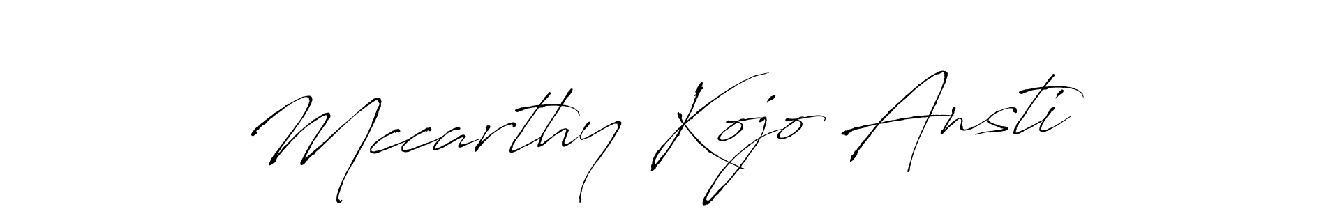 Create a beautiful signature design for name Mccarthy Kojo Ansti. With this signature (Antro_Vectra) fonts, you can make a handwritten signature for free. Mccarthy Kojo Ansti signature style 6 images and pictures png