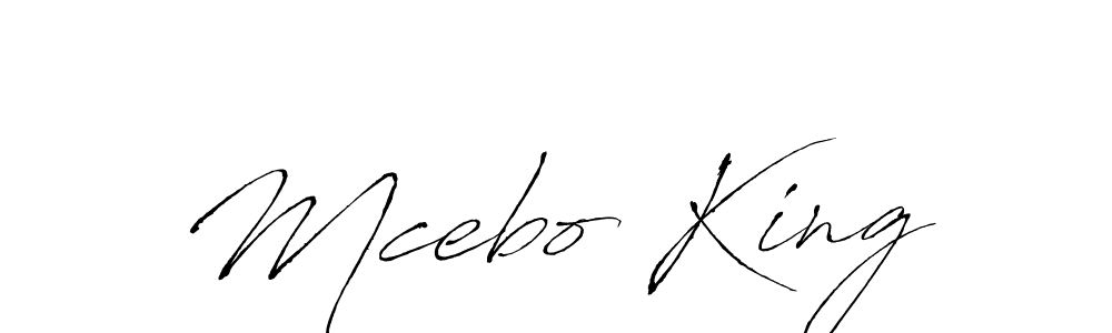 if you are searching for the best signature style for your name Mcebo King. so please give up your signature search. here we have designed multiple signature styles  using Antro_Vectra. Mcebo King signature style 6 images and pictures png