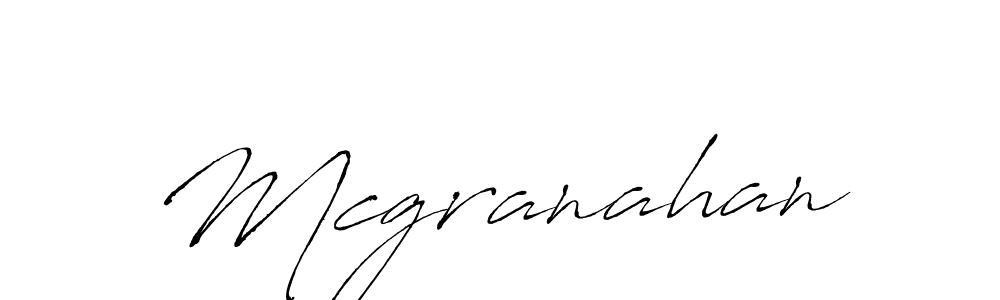 Create a beautiful signature design for name Mcgranahan. With this signature (Antro_Vectra) fonts, you can make a handwritten signature for free. Mcgranahan signature style 6 images and pictures png