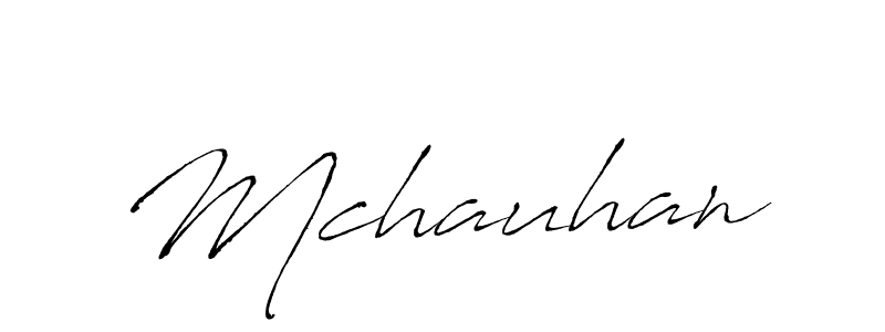 Create a beautiful signature design for name Mchauhan. With this signature (Antro_Vectra) fonts, you can make a handwritten signature for free. Mchauhan signature style 6 images and pictures png