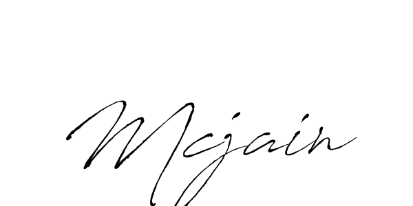 Use a signature maker to create a handwritten signature online. With this signature software, you can design (Antro_Vectra) your own signature for name Mcjain. Mcjain signature style 6 images and pictures png