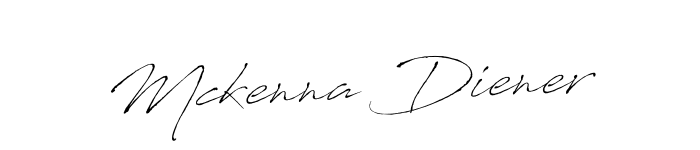 Make a beautiful signature design for name Mckenna Diener. With this signature (Antro_Vectra) style, you can create a handwritten signature for free. Mckenna Diener signature style 6 images and pictures png