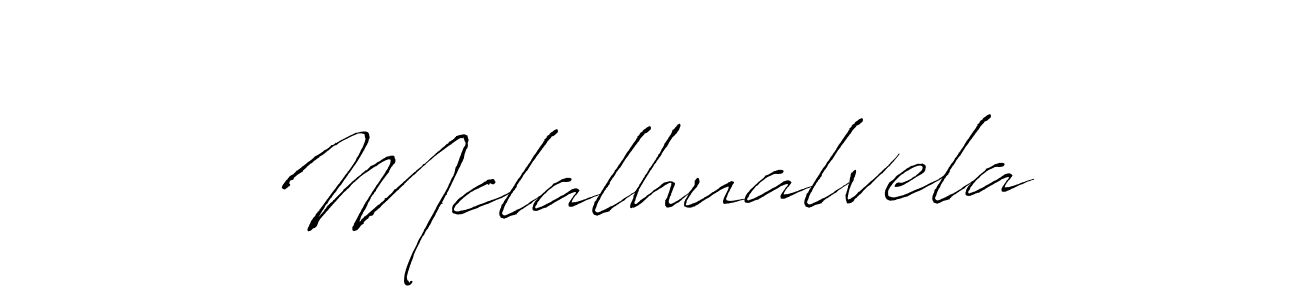 Also we have Mclalhualvela name is the best signature style. Create professional handwritten signature collection using Antro_Vectra autograph style. Mclalhualvela signature style 6 images and pictures png