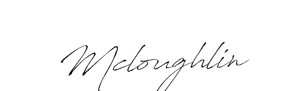 Create a beautiful signature design for name Mcloughlin. With this signature (Antro_Vectra) fonts, you can make a handwritten signature for free. Mcloughlin signature style 6 images and pictures png