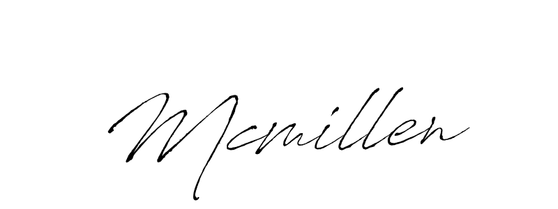 Design your own signature with our free online signature maker. With this signature software, you can create a handwritten (Antro_Vectra) signature for name Mcmillen. Mcmillen signature style 6 images and pictures png