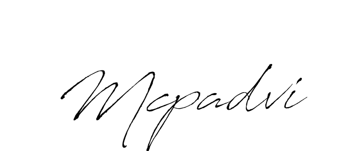 Mcpadvi stylish signature style. Best Handwritten Sign (Antro_Vectra) for my name. Handwritten Signature Collection Ideas for my name Mcpadvi. Mcpadvi signature style 6 images and pictures png