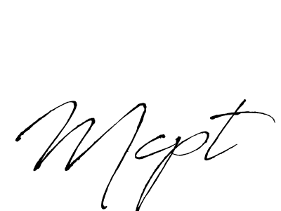 Also we have Mcpt name is the best signature style. Create professional handwritten signature collection using Antro_Vectra autograph style. Mcpt signature style 6 images and pictures png