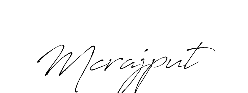 How to make Mcrajput signature? Antro_Vectra is a professional autograph style. Create handwritten signature for Mcrajput name. Mcrajput signature style 6 images and pictures png