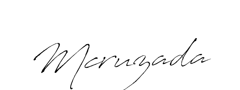 Use a signature maker to create a handwritten signature online. With this signature software, you can design (Antro_Vectra) your own signature for name Mcruzada. Mcruzada signature style 6 images and pictures png