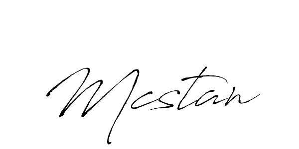 How to make Mcstan name signature. Use Antro_Vectra style for creating short signs online. This is the latest handwritten sign. Mcstan signature style 6 images and pictures png