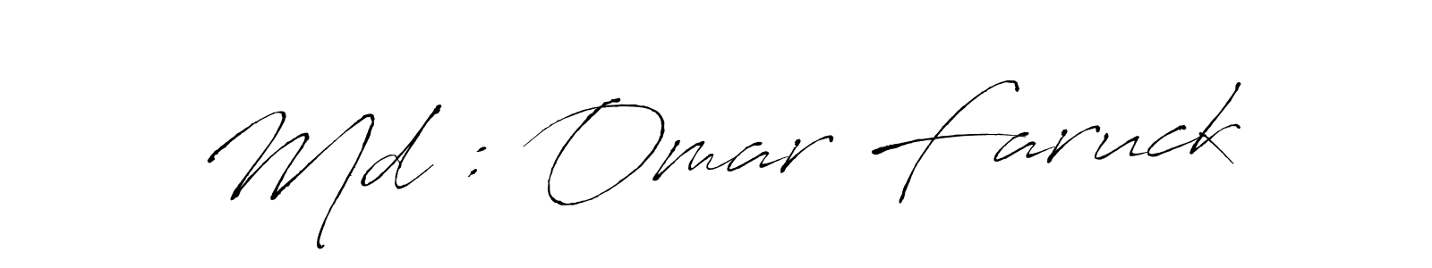 Antro_Vectra is a professional signature style that is perfect for those who want to add a touch of class to their signature. It is also a great choice for those who want to make their signature more unique. Get Md : Omar Faruck name to fancy signature for free. Md : Omar Faruck signature style 6 images and pictures png