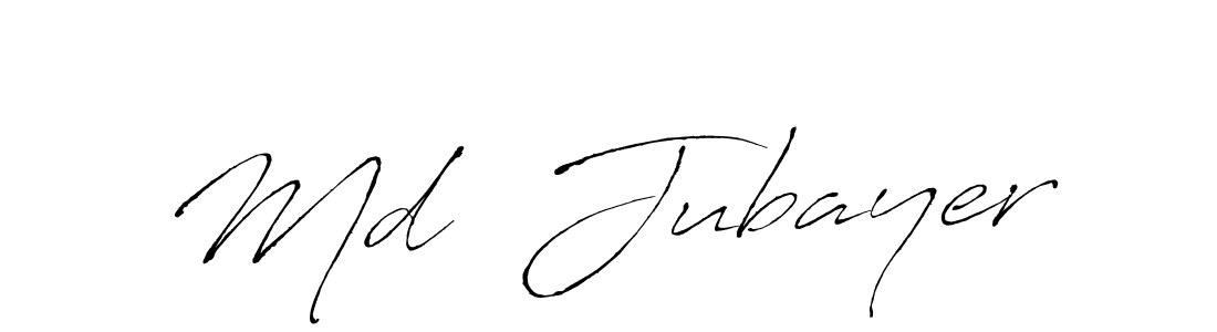 Make a beautiful signature design for name Md  Jubayer. With this signature (Antro_Vectra) style, you can create a handwritten signature for free. Md  Jubayer signature style 6 images and pictures png