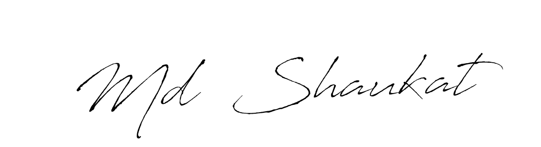 Use a signature maker to create a handwritten signature online. With this signature software, you can design (Antro_Vectra) your own signature for name Md  Shaukat. Md  Shaukat signature style 6 images and pictures png