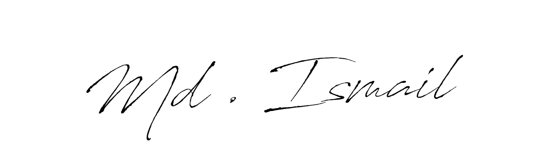 Also You can easily find your signature by using the search form. We will create Md . Ismail name handwritten signature images for you free of cost using Antro_Vectra sign style. Md . Ismail signature style 6 images and pictures png