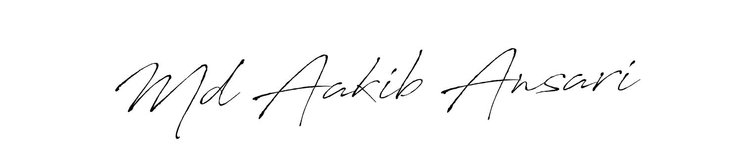 How to make Md Aakib Ansari signature? Antro_Vectra is a professional autograph style. Create handwritten signature for Md Aakib Ansari name. Md Aakib Ansari signature style 6 images and pictures png